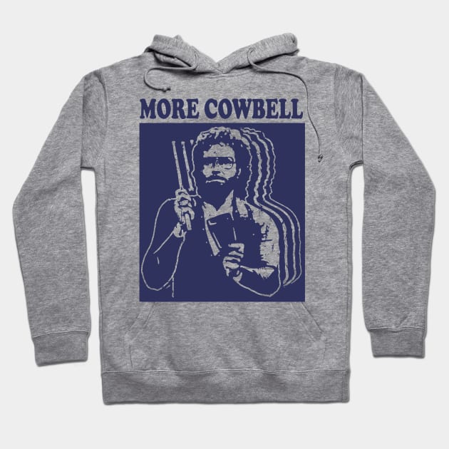 Vintage Joke Funny More Cowbell Aesthetic Saturday Streetwear Hoodie by dewinpal